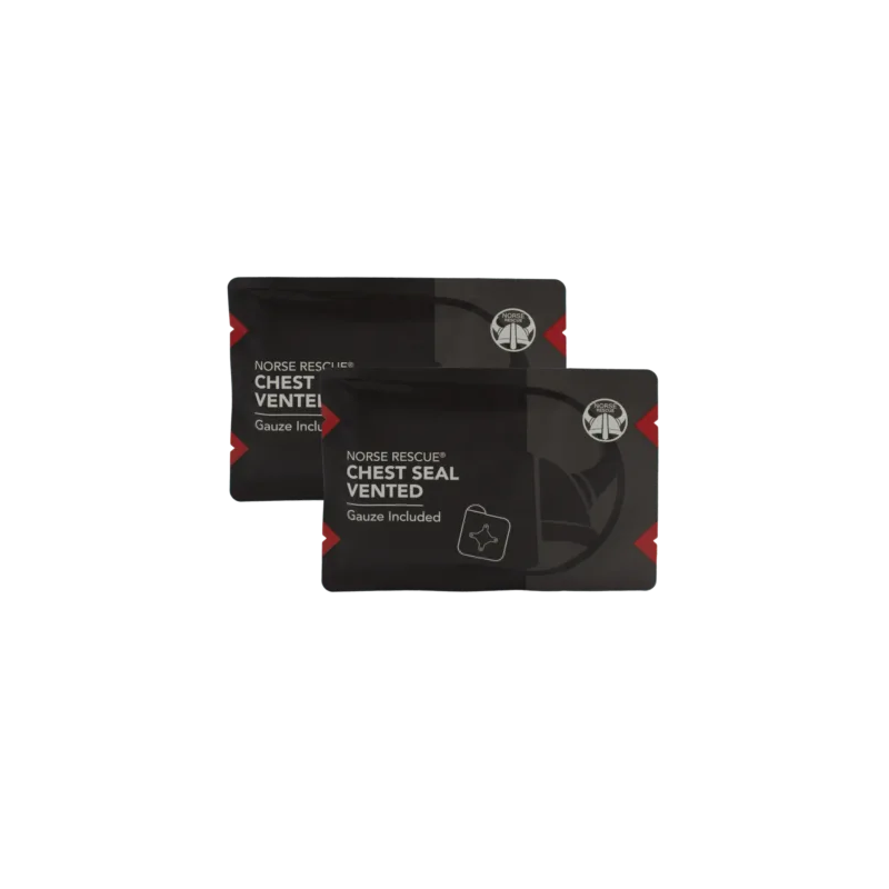 NORSE RESCUE® Chest Seal Vented Twin Pack – dvojni ventilirani torakalni obliž