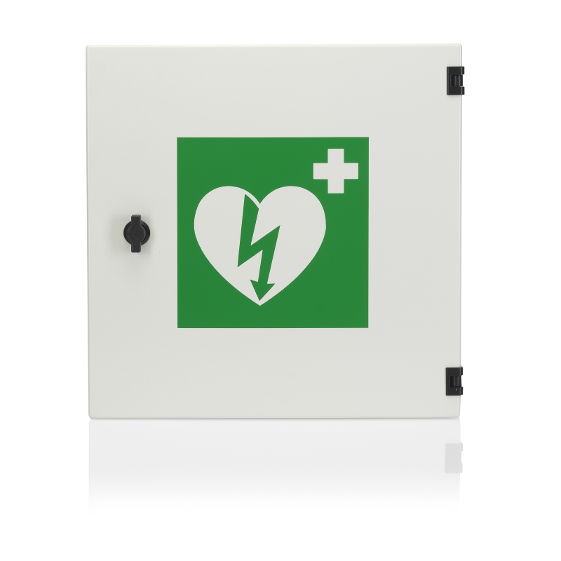 Zunanja AED omarica s kovinskimi vrati