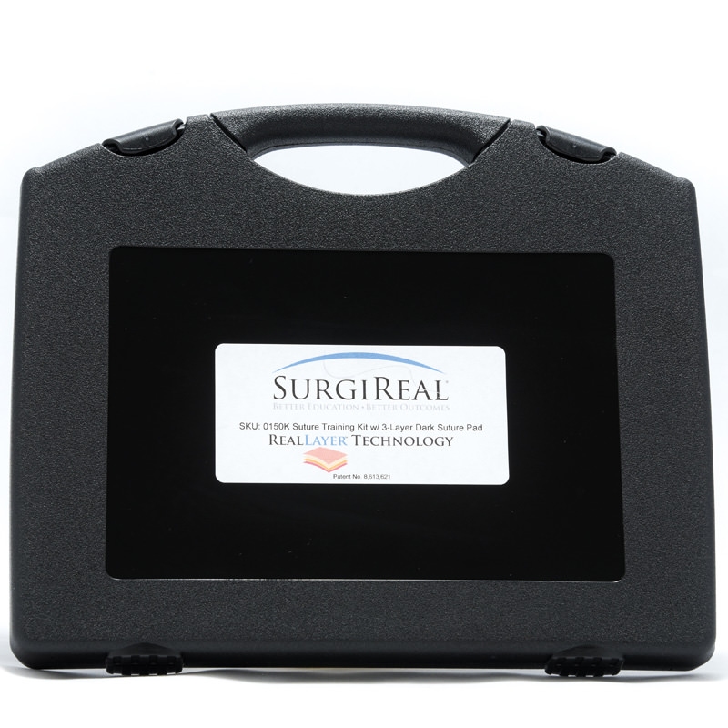 Komplet za usposabljanje šivanja s 3-slojno blazinico za šivanje RealSuture Temna koža