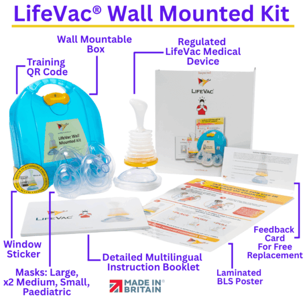 LIFEVAC - Stenski komplet za reševanje zadušitve